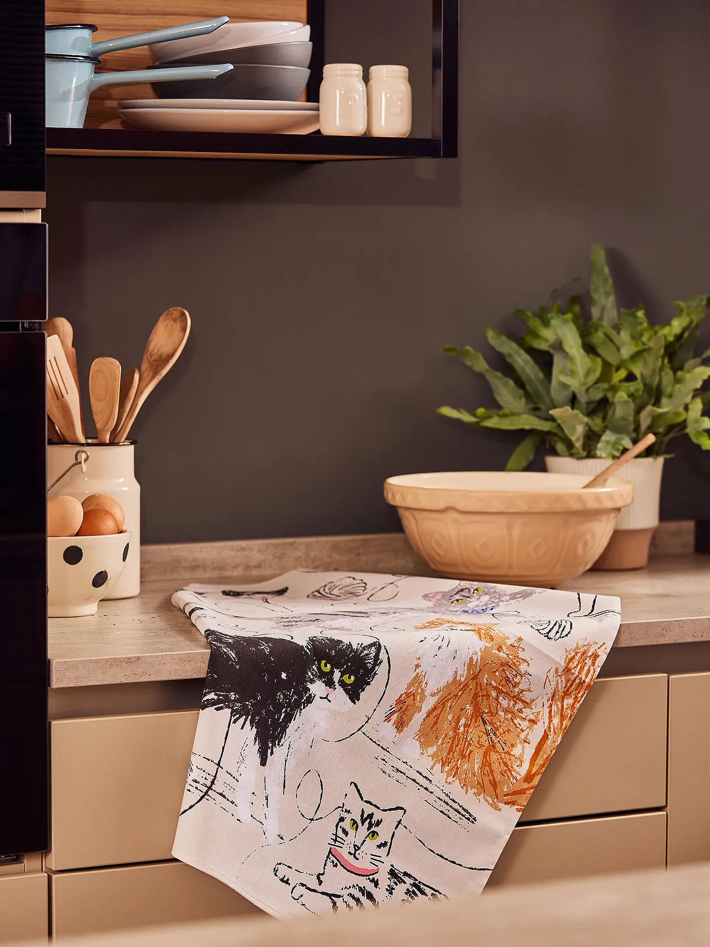ULSTER WEAVERS | Geschirrtuch Cotton 45x75cm Feline Friends | 